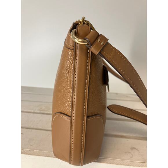 COACH F72839 MEDIUM BROWN PEBBLED LEATHER CROSSBODY BAG - Picture 3 of 15